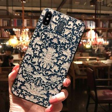 Coque TPU pour téléphone rétro Raiders retardés avec motifs floraux peints rétro