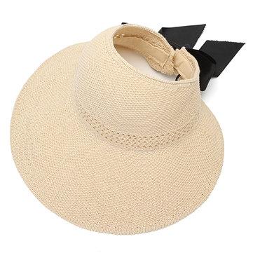 Chapeau haut tricoté vide avec chapeau chapeau grand chapeau chapeau de paille soleil