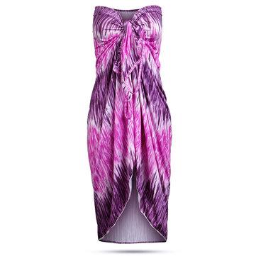 Long multi-function silk dress