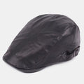 Casquettes de béret en cuir artificiel Casquette gavroche décontractée