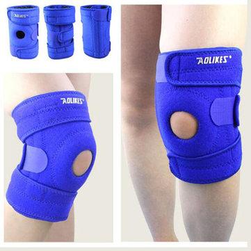 Genouillère élastique ajustable unisexe avec support sportif confortable et respirant au genou
