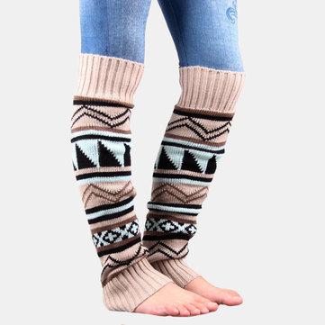 Chaussettes de laine épaisses camouflage Chaussettes de compression à imprimé féminin