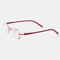 Lunettes de lecture anti-bleu avec bords en diamant