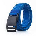 Men Plate Buckle Nylon Ceinture