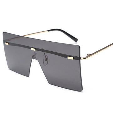 Lunettes carrées Lunettes de soleil transparentes à dégradé de couleur unie