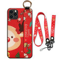 Étui de téléphone de Noël pour support de dragonne pour iphone