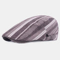 Chapeau décontracté rayé en béret de coton Colorful Chapeau de soleil rayé