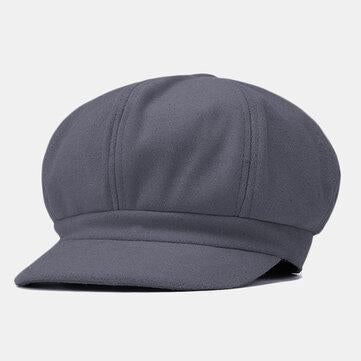 Bérets de laine Chapeaux chauds de chauffeur de taxi Casquettes Gavroche Gavroche