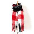 Nouveau cercle châle mot écharpe rugueux Mme Thick Tassel Scarf Shawl