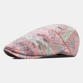 Bonnet Style Chinois Béret Rayé Ethnique Imprimé Coton