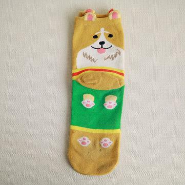 Chaussettes mignonnes de tube moyen de bande dessinée