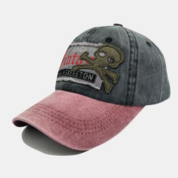 Retro Baseball Hat Sun Hat Cartoon Embroidery Hats For Outdoors