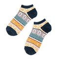 Chaussettes courtes en coton respirant à rayures confortables