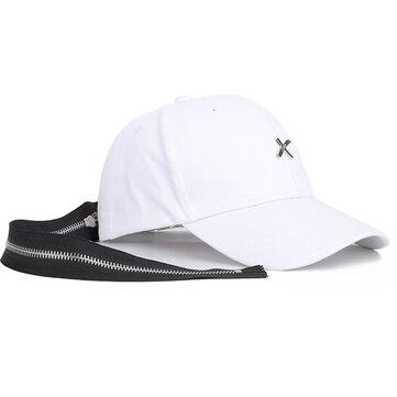 Casquette de baseball longue broderie avec fermeture éclair au dos