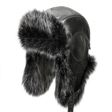 Chapeau de cheveux imitation fourrure PU