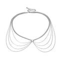 Ornement de taille de ceinture géométrique à chaîne mince Taille de chaîne de gland en forme de U exagéré