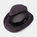 Chapeau de soleil respirant Paille Jazz Top Hat Mesh Hollow Hat
