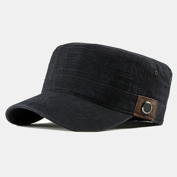 Men's Washed Cotton Flat Hat