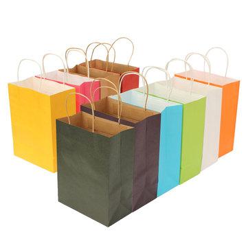 21 * 27 * 11cm Paper Gift Wrapping Bag Shopping Wedding Party Multicolor Supply