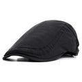 Casquette plate couleur unie en coton