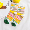 Chaussettes de tube moyen respirant en coton fin