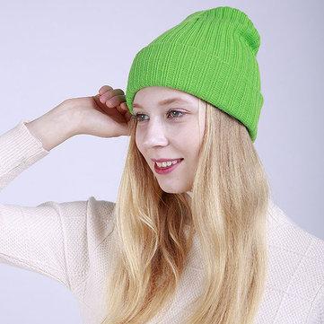 Bonnet uni à rayures et à rayures