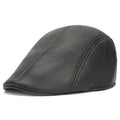 Casquette de béret en cuir PU Vintage