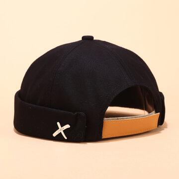 Chapeau De Marin Roulé Rétro Chapeaux Brimless Rétro Bonnets Chapeaux