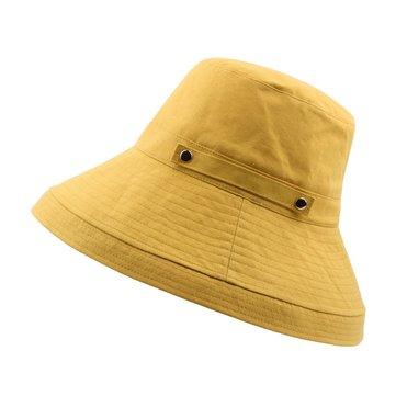 Chapeau de seau pliable coton mince écran solaire