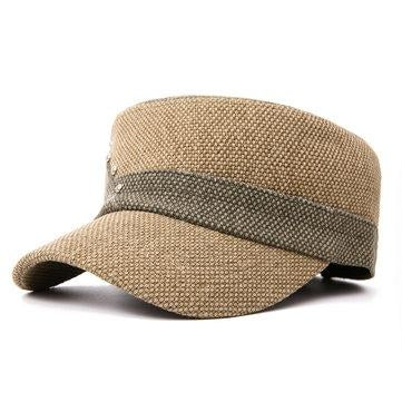 Casquette plate unisexe de couleur assortie