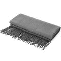 Écharpe vintage chaude en mélange de cachemire à franges