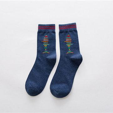 Les chaussettes de tube d'été de mens chaussettes respirables de coton chaussettes drôles