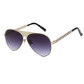 Lunettes de soleil anti-UV en métal mat