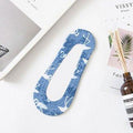 Printed cotton boat socks