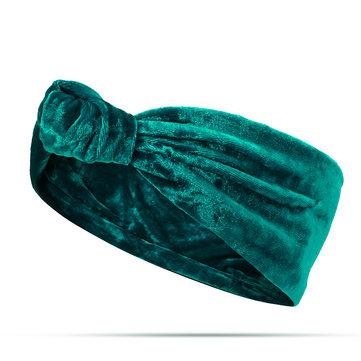 Yoga Bandeau de soins capillaires en velours pour le bain