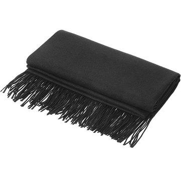 Écharpe vintage chaude en mélange de cachemire à franges