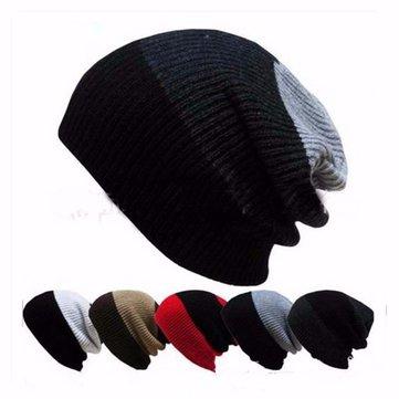 Men Women Warm Knit Ski Baggy Cap Winter Skull Slouchy Beanie Hat