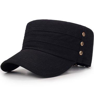 Casquette plate en coton couleur vogue
