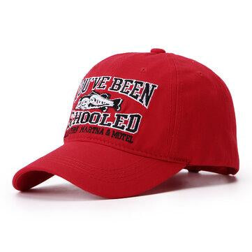 Casquette de baseball unisexe en coton brodé