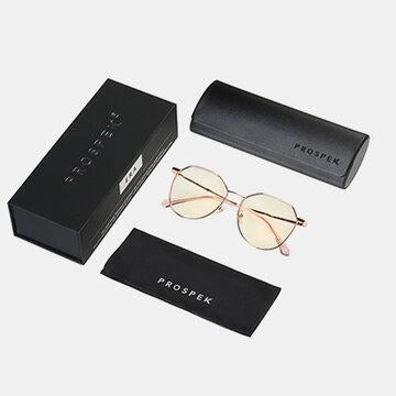 Lunettes rondes Prospeck anti-bleu clair