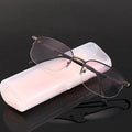 Lunettes de lecture à demi-monture en métal