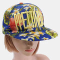 Casquette de baseball floral Visière Snapback Chapeaux Hip Hop réglables