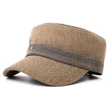 Casquette plate unisexe de couleur assortie