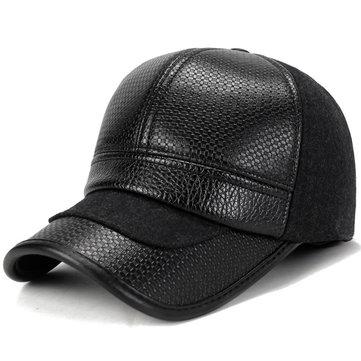Casquette de baseball en cuir synthétique