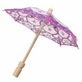 Parapluie Parasol Elégant En Dentelle De Broderie Pour La Soirée Prénuptiale Accessoire De Décoration