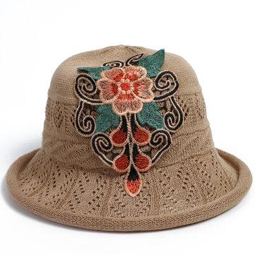 Chapeau de soleil de style ethnique lin lin