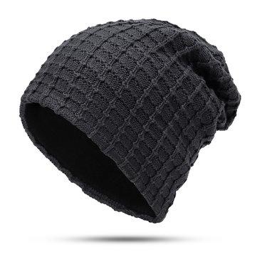 Bonnet Épais Uni à Rayures