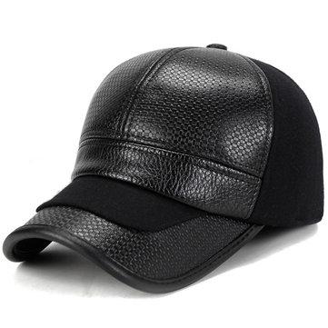 Casquette de baseball en cuir synthétique