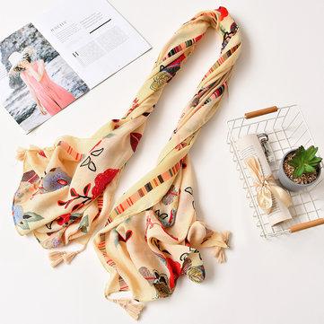 Peony and peony cotton parasol scarves