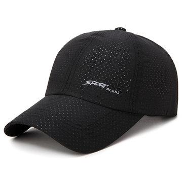 Casquette de baseball respirante en maille couleur unie pour l'été